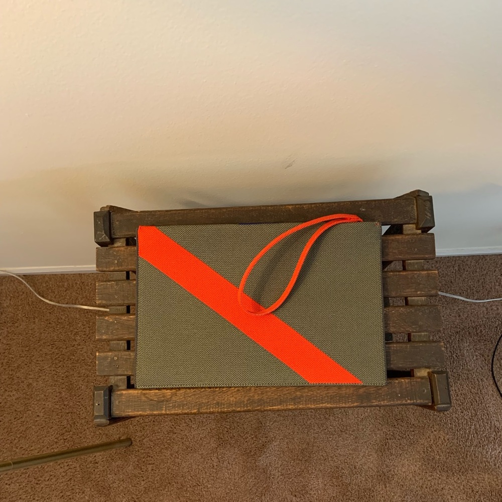 Rothy’s Essential Pouch - Olive Stripe